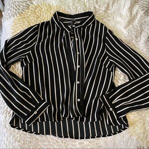 Forever 21 Striped Button Up Size L